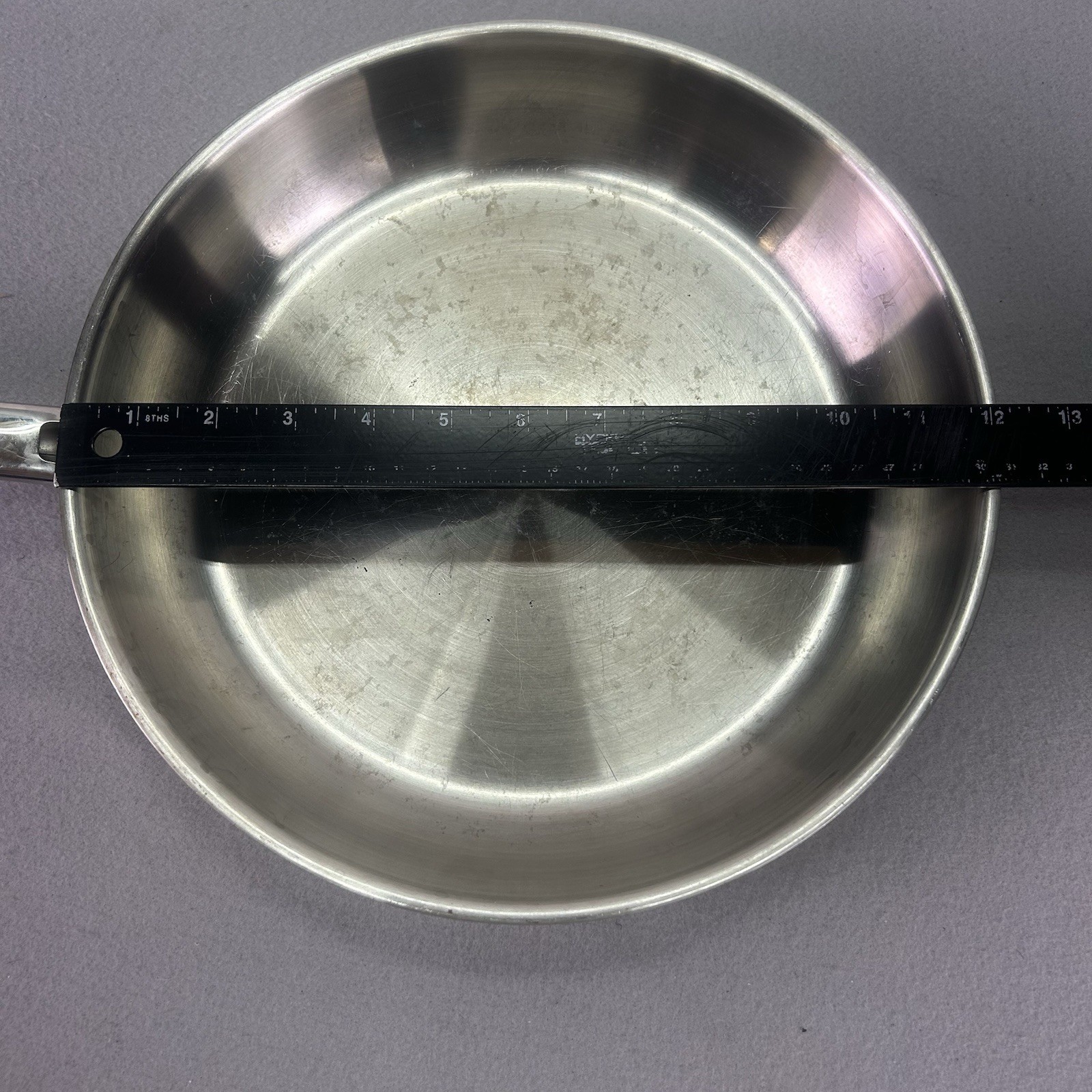 Cutco Cookware 12” Fry Pan Skillet 5-Ply Stainless Steel Cookwear Saute Pot USA