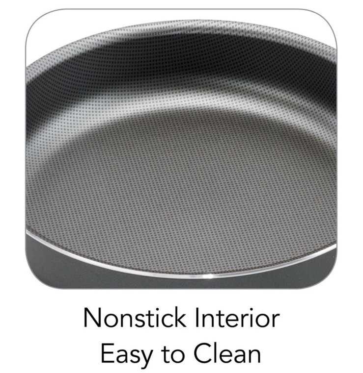 Tramontina 5 Quart 4.7L Non-Stick Covered Heat Resistant Jumbo Cooker Tempered