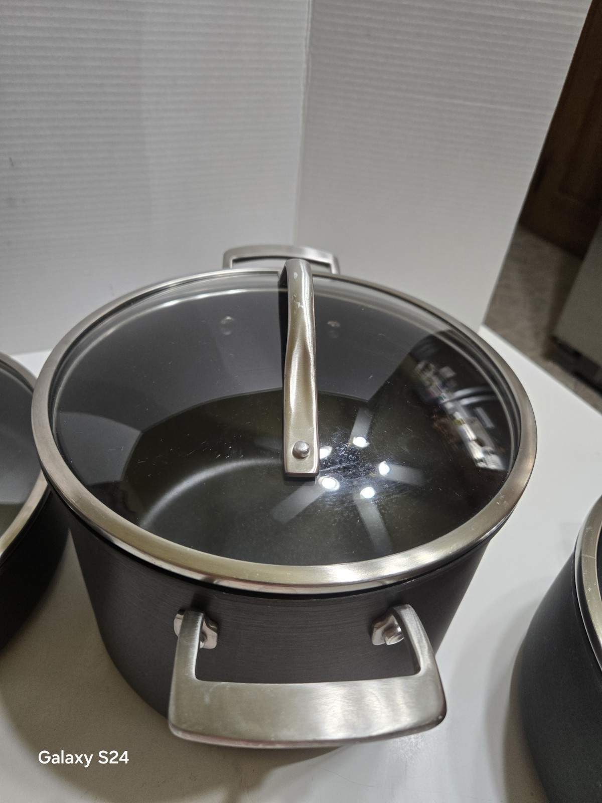 MEMBERS MARK PROFESSIONAL QUALITY 6 PIECES Hard Anodized Nonstick Cookware Set