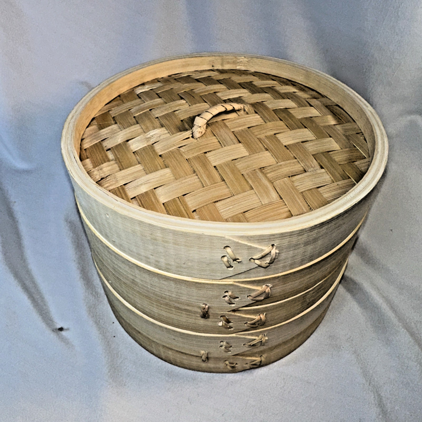 Bamboo Steamer Classic 8″ 2 tier steam basket Asian cooking