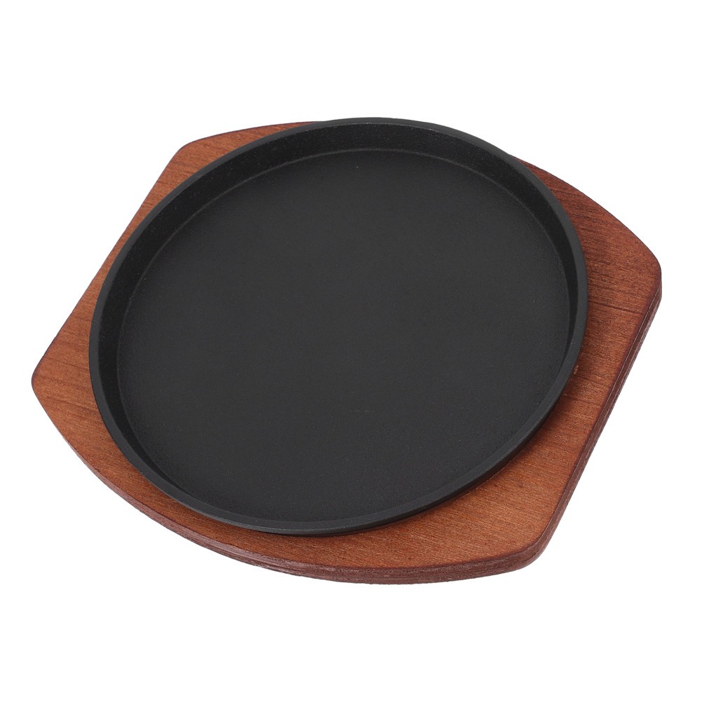 1Pcs Reusable Stovetop Grill Nonstick Pan for Steak Light Brown Bamboo Grill