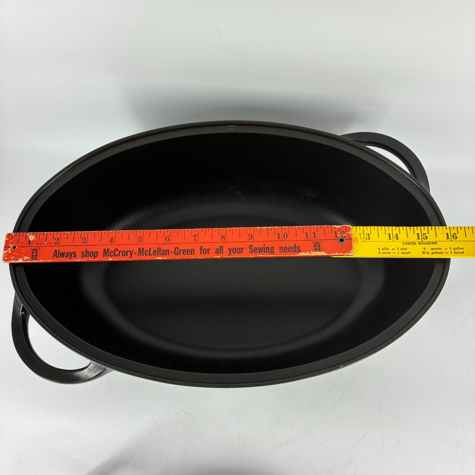 Berndes Oval Roaster Dutch Oven 15 Inch Black Cast Aluminum Made in Germany