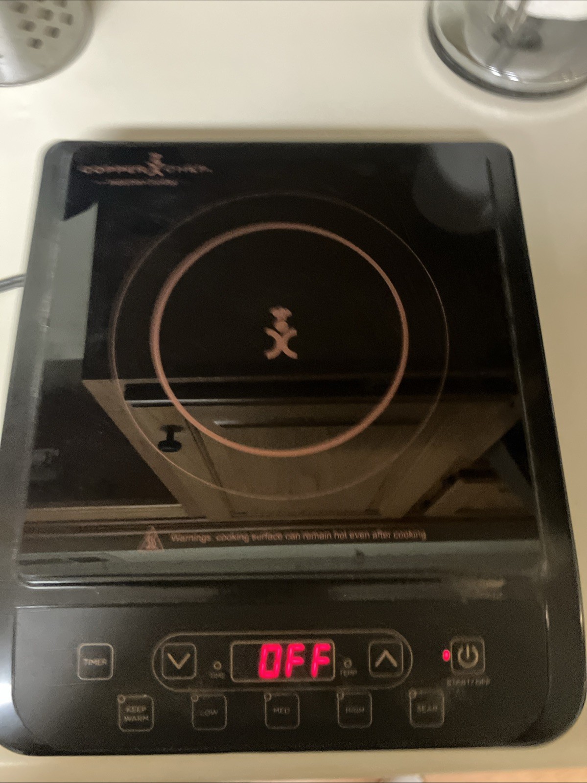 COPPER CHEF Induction Cooktop Single Burner Model # KC16067-00300 – Tested