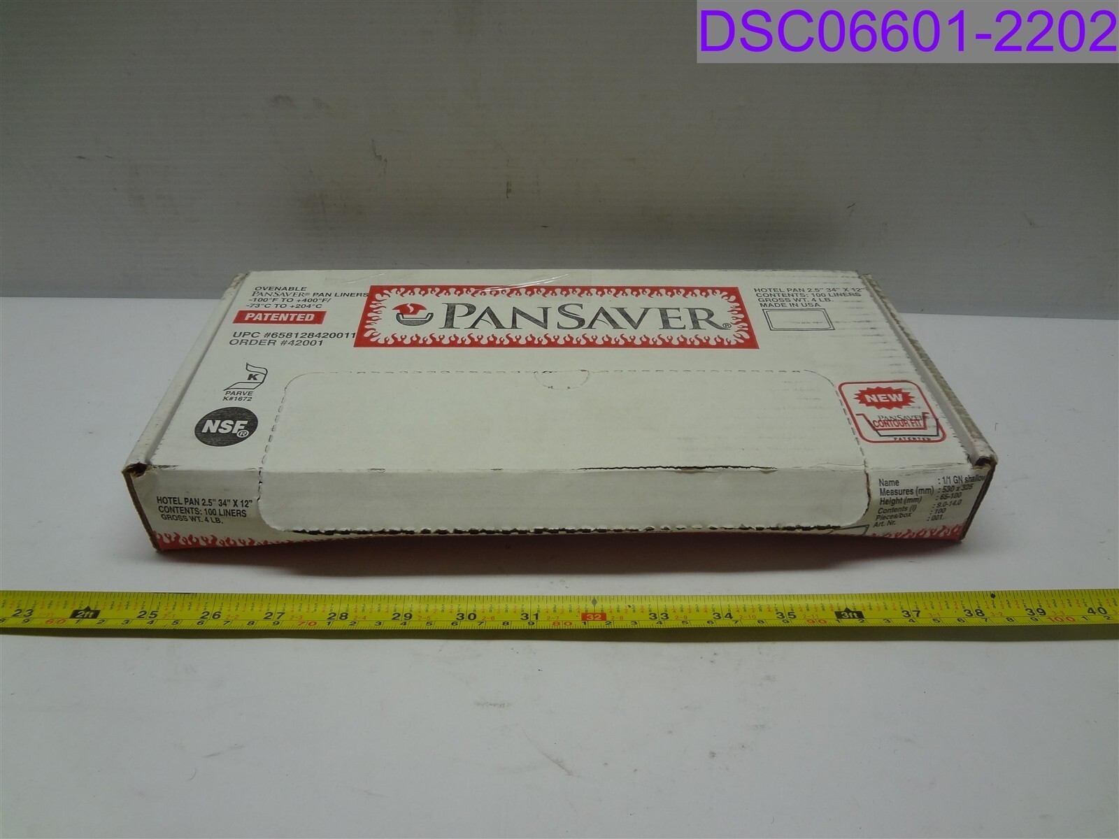 100-pack PanSaver 2.5″ x 34″ x 12″ P/N 658128420011 42001