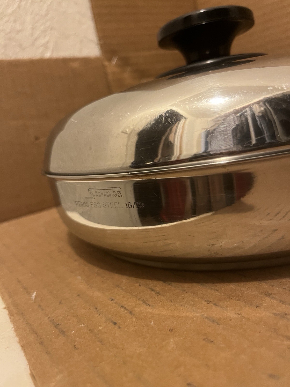 Stilinox Zani 9-3/4” inch Fry Pan Stainless Steel 18-10 Made In Italy