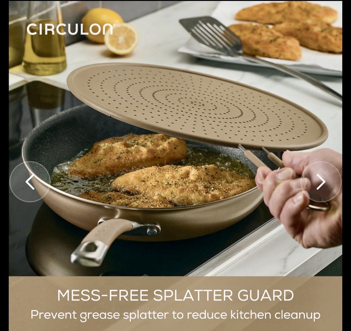 Circulon 13 Piece Non-Stick Cookware Set, A1 Series Scratch Defense BRONZE NEW
