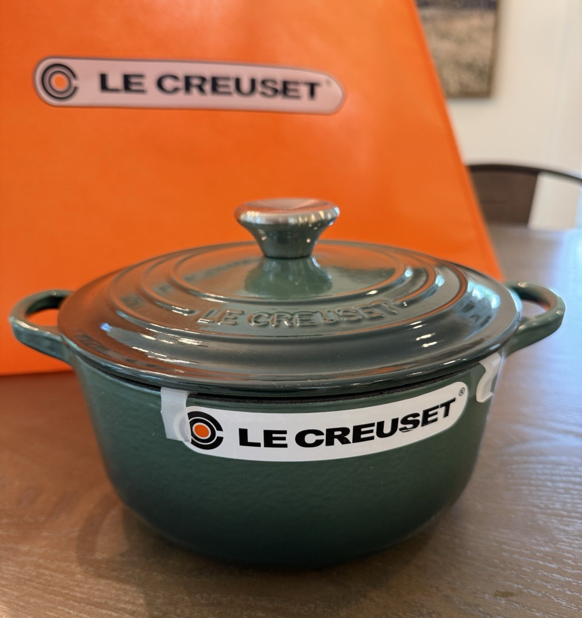 NEW Le Creuset Traditional Round 20 2.75 qt ARTICHAUT Green Cast Iron Dutch Oven