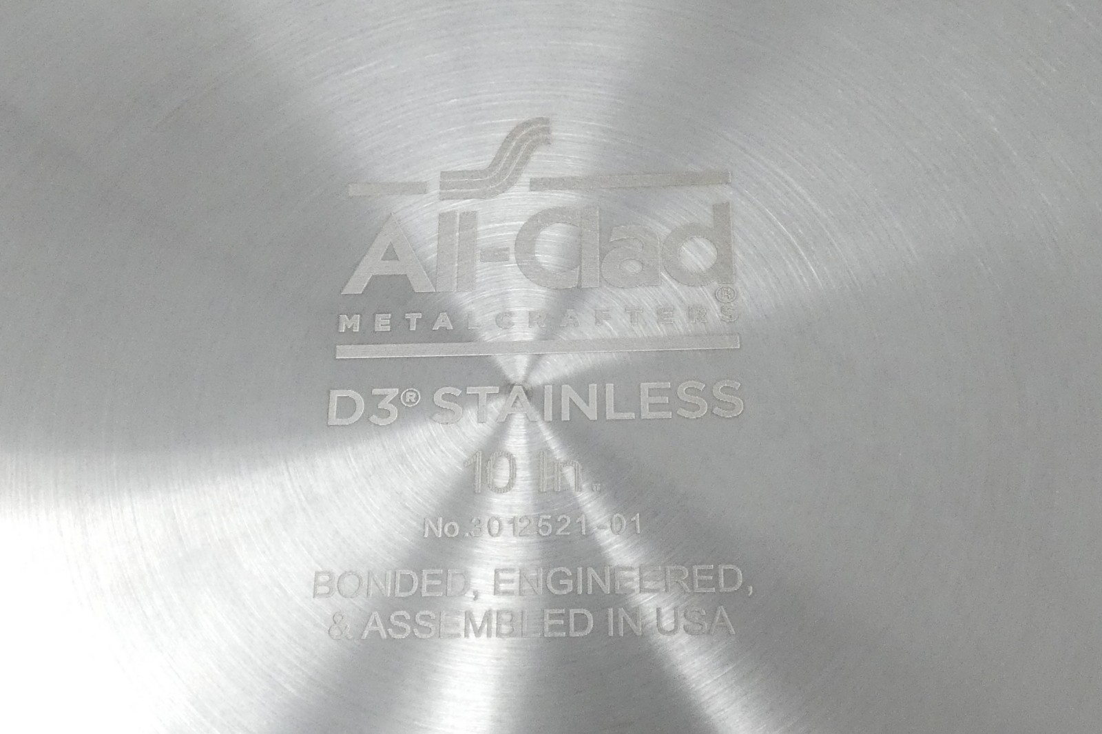All Clad Metalcrafters D3 Stainless Steel 10″ Frying Pan Skillet USA