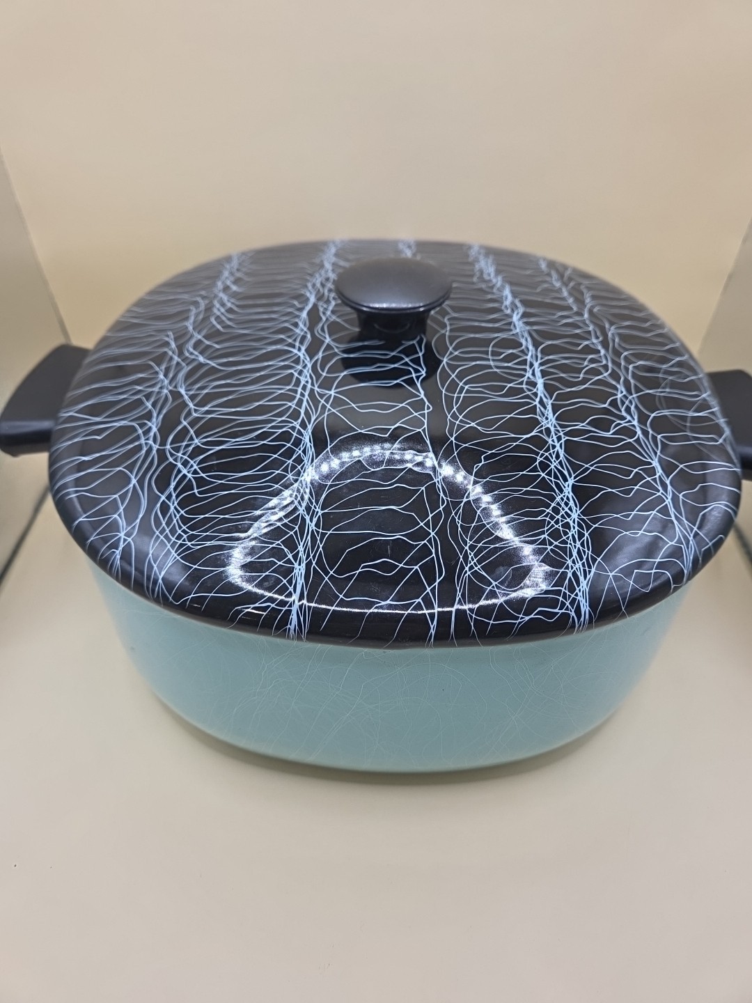 Vintage Serendipity Set Of 3 String Enamel Pan Mid Century Modern