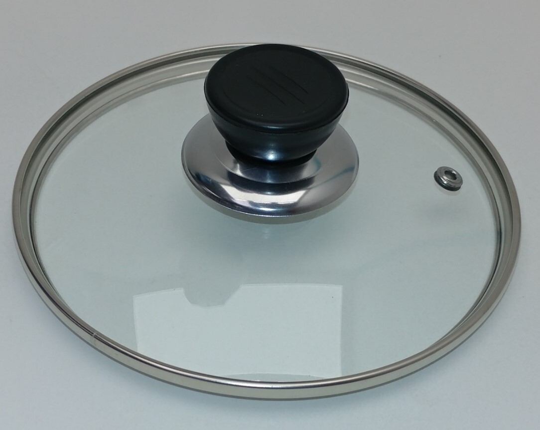 6 3/4″ OD Glass Pyrex Lid SS Stainless Steel Metal Rim 6 1/4″ ID Replacement Pot