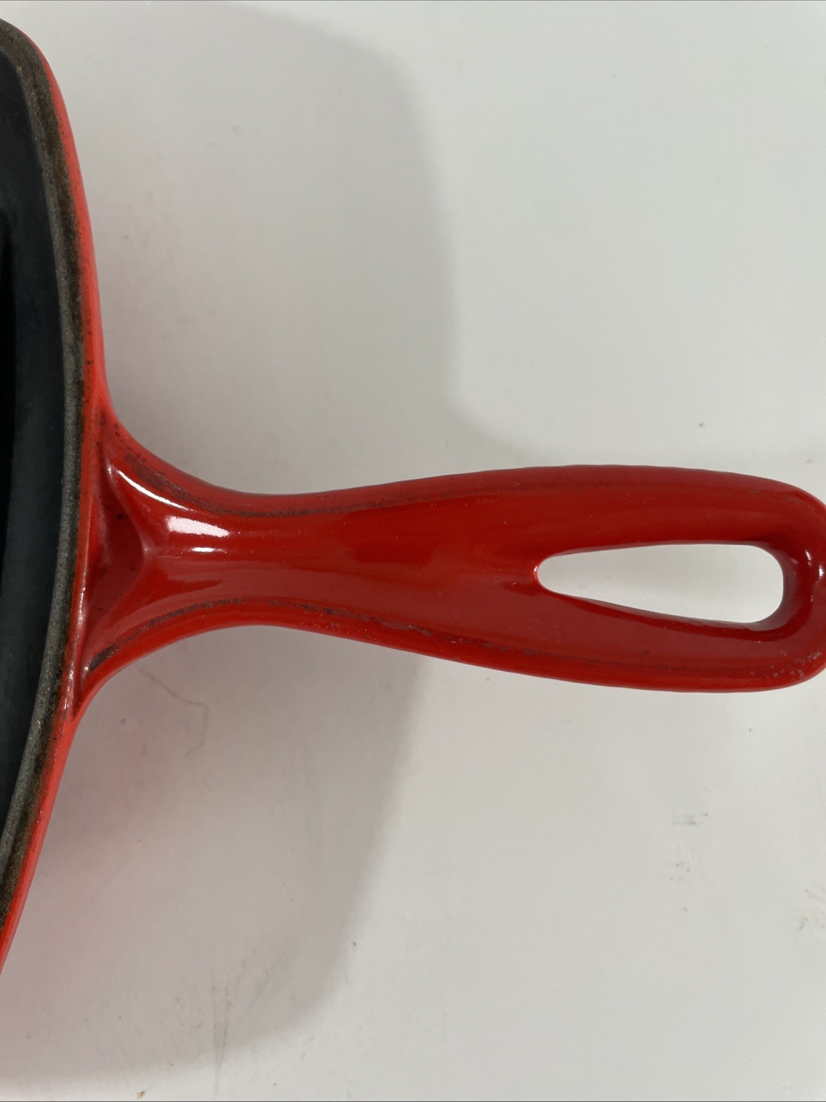 Le Creuset Flame Orange Enameled #20 Cast Iron Square Grill Pan Griddle