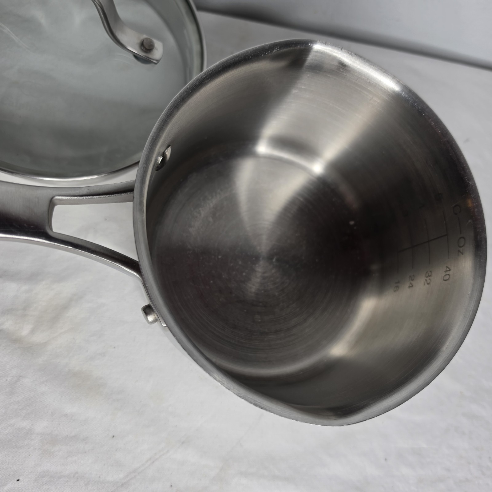 Calphalon Stainless Steel Cookware 10in Frying Pan And 1.5 qt Saucepan With Lid