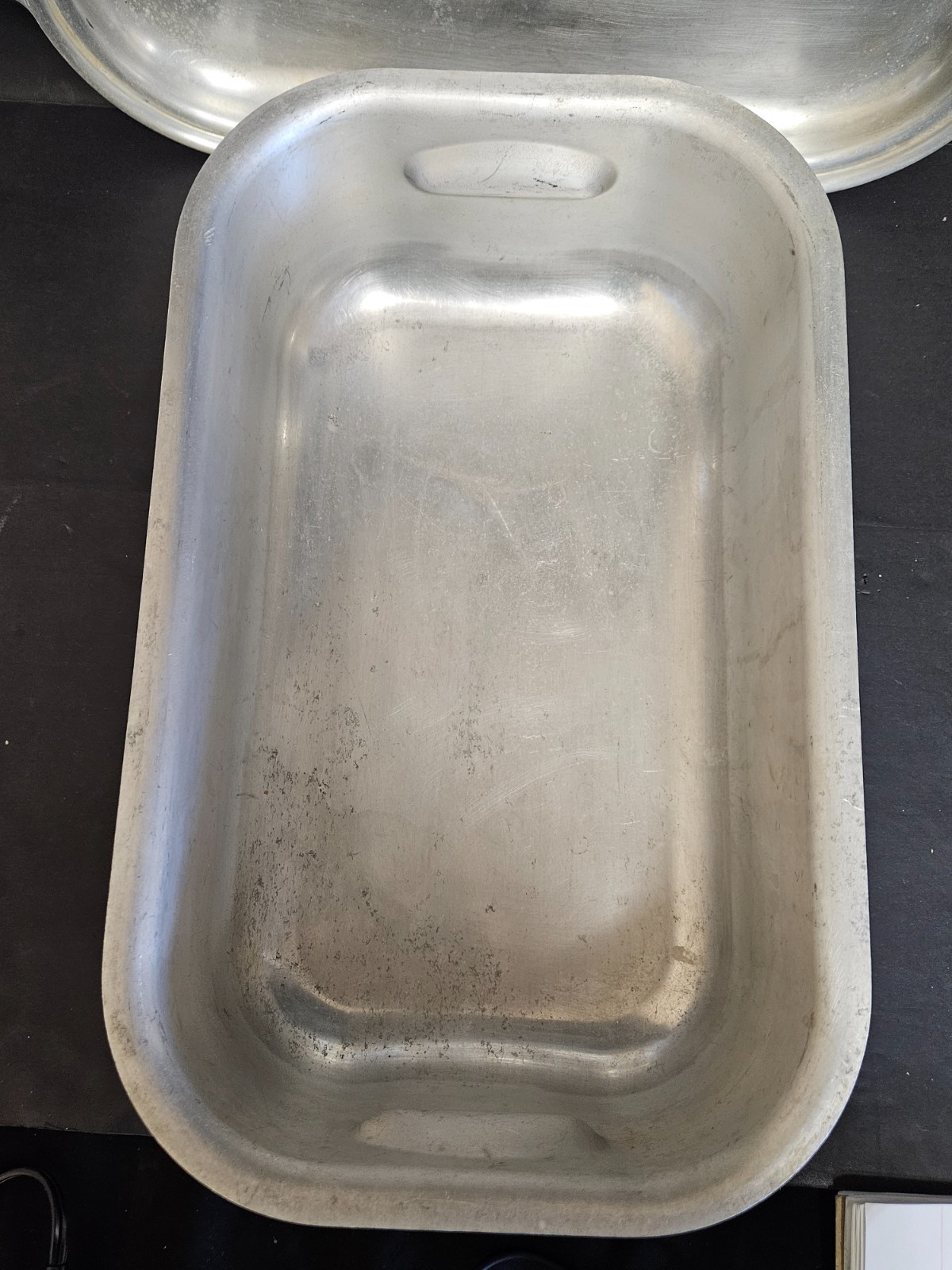 Vintage Kitchen Craft Heavy-Gauge Aluminum 2-Piece Roaster, large