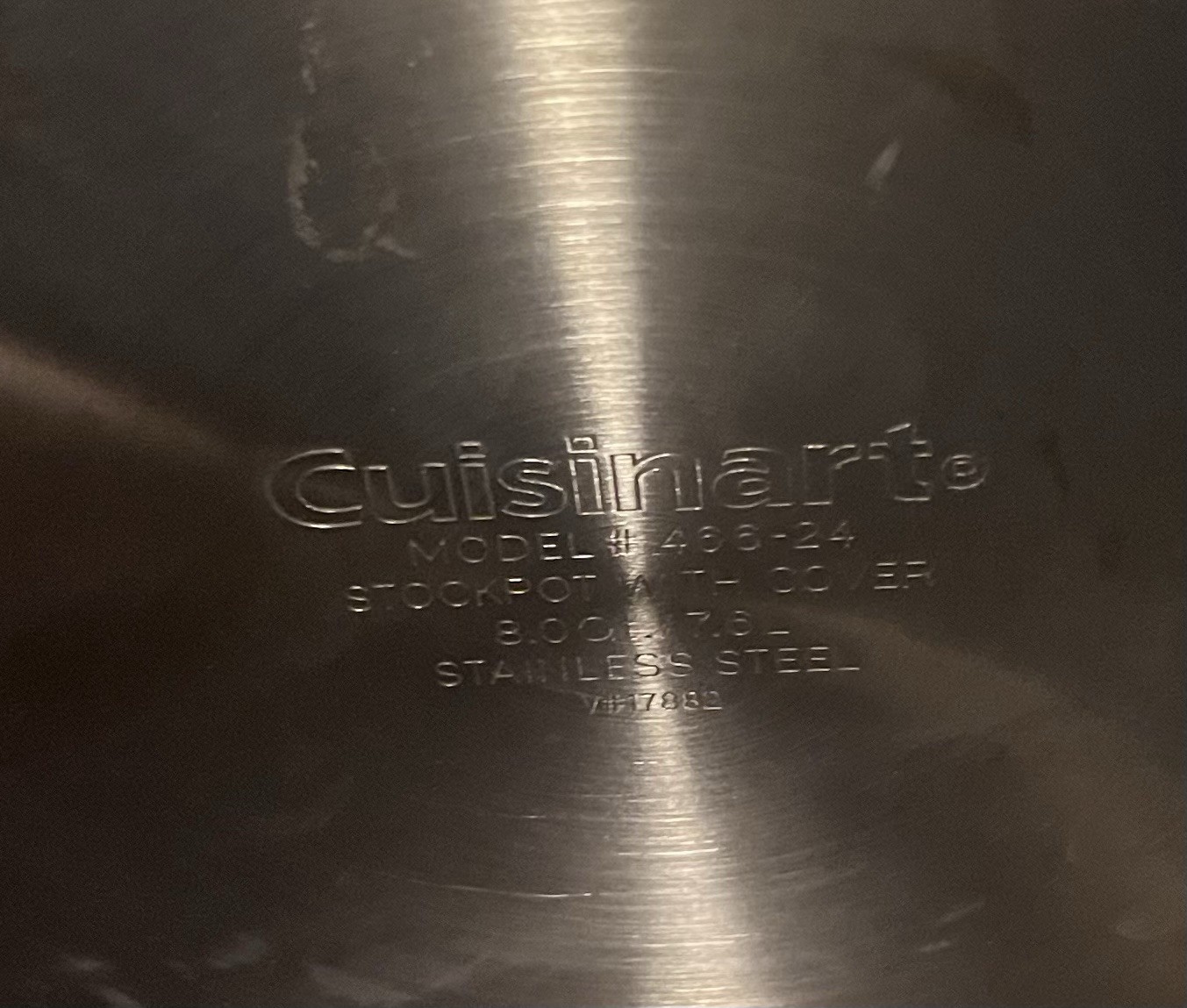 Cuisinart 8-Qt Stockpot 466-24 & Steamer Stainless Steel MultiClad Pro
