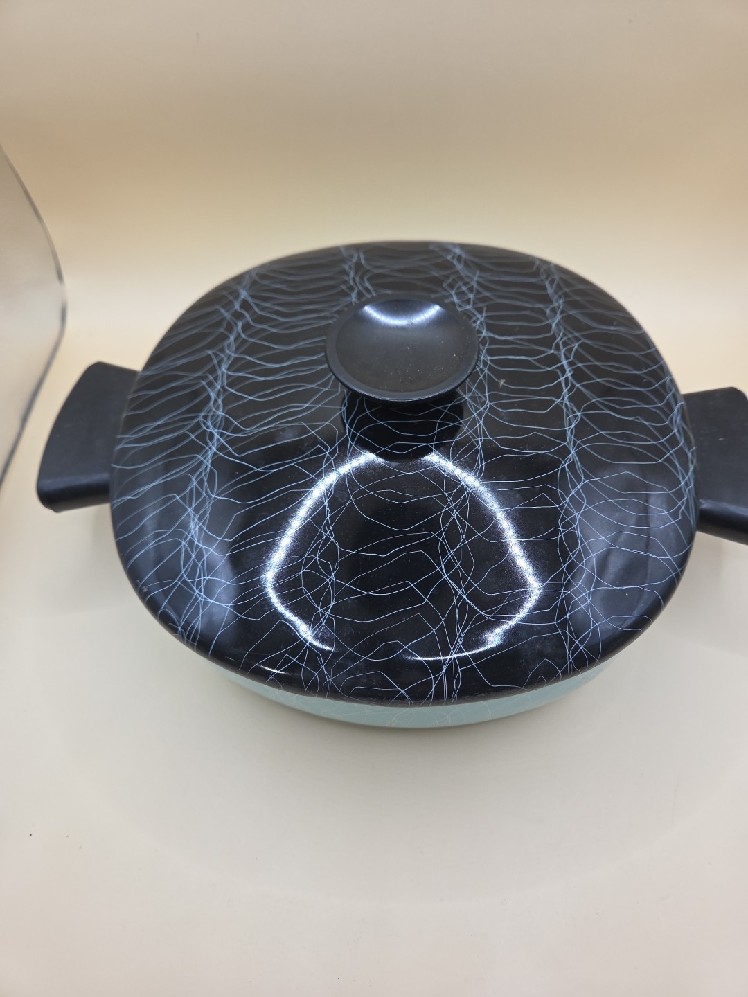 Vintage Serendipity Set Of 3 String Enamel Pan Mid Century Modern