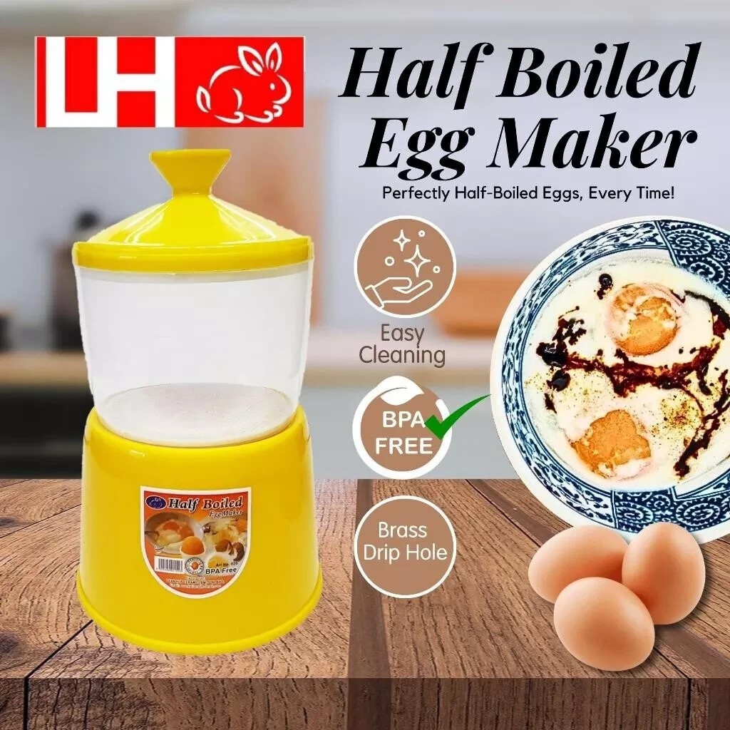 Half Boiled Egg Maker Original Made in Malaysia Yellow Color Free Shipping