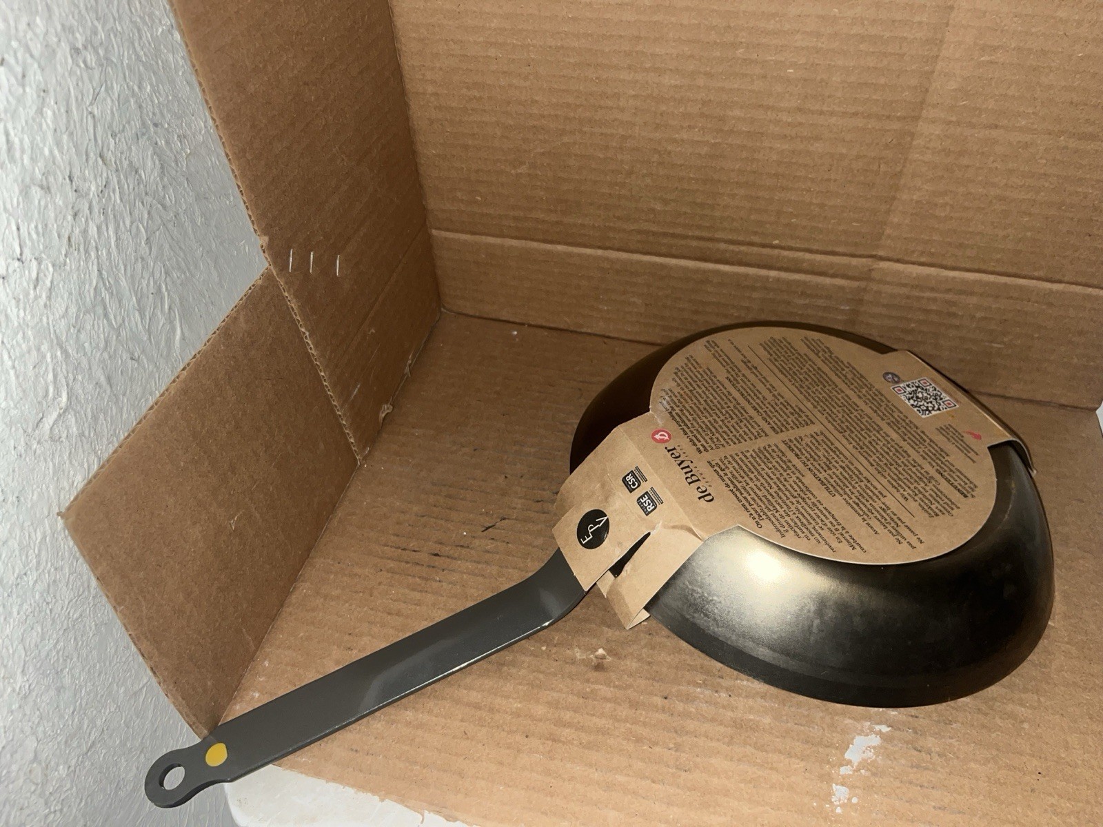 De Buyer Mineral B Element Carbon Steel Non-Stick Oven Safe Fry Pan 10.25”