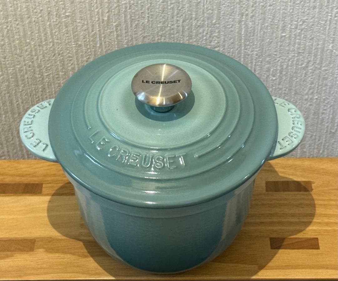 Le Creuset Cocotte Every Rice Pot 18cm with Inner lid Sage Green Cast Iron