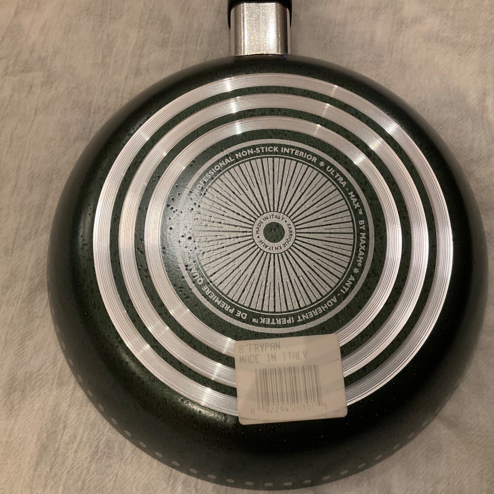 Vintage Maxam Ultra-Max 8″ Aluminum Non-Stick Open Fry Pan NEW Made in Italy