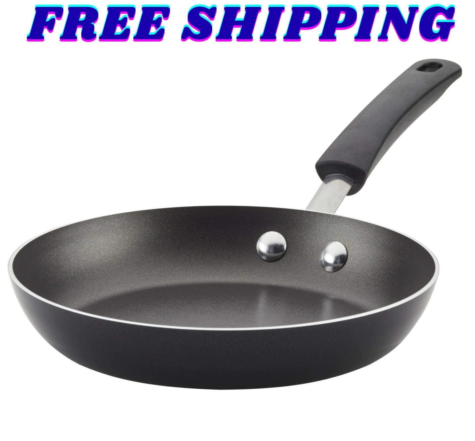 Farberware Easy Clean 8 Inch Aluminum Nonstick Frying Pan, Black New