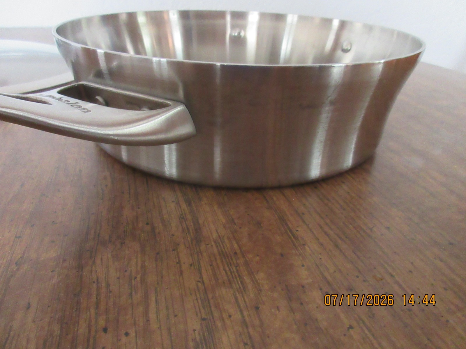 Calphalon 5003 Saute Pan 3 Qt 2.8L Stainless Steel With Lid Induction Ready