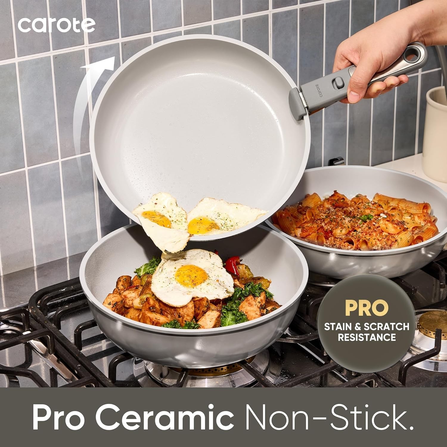 Safe & Stylish 27-Piece Ceramic Cookware Set – Dishwasher & Oven Safe, Dark Gray