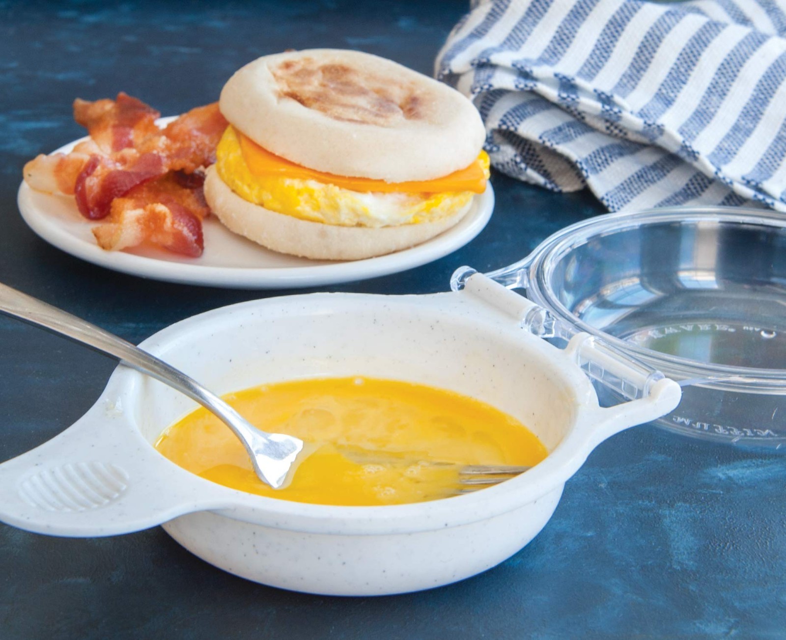 3-in-1 Breakfast Set, 2-Piece Cookware, Non-Stick, Easy Clean, White Kitchen Too