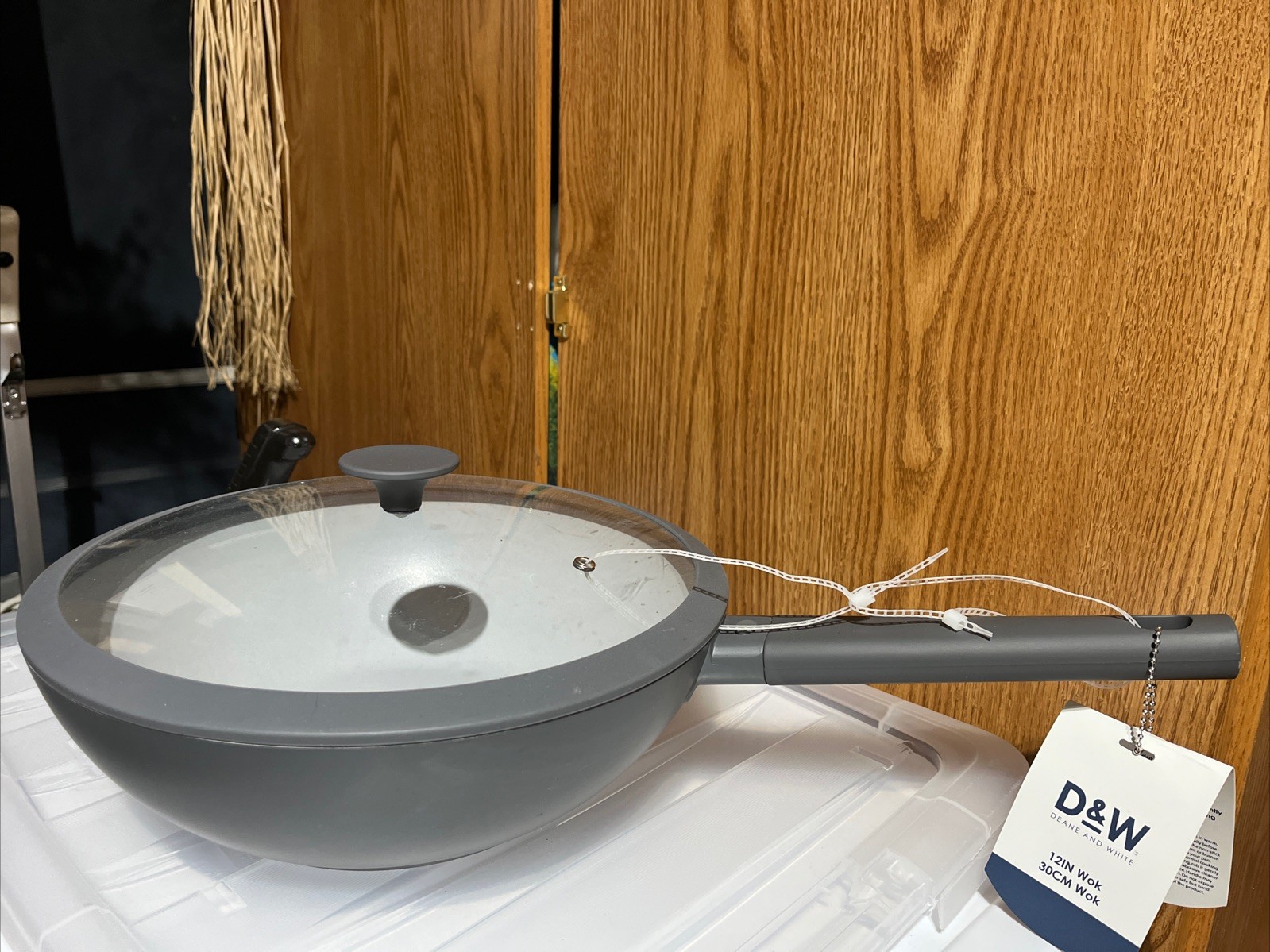 Deane & White D&W Premium Quality DieCast Aluminum 12″ Wok With Lid Cookware New