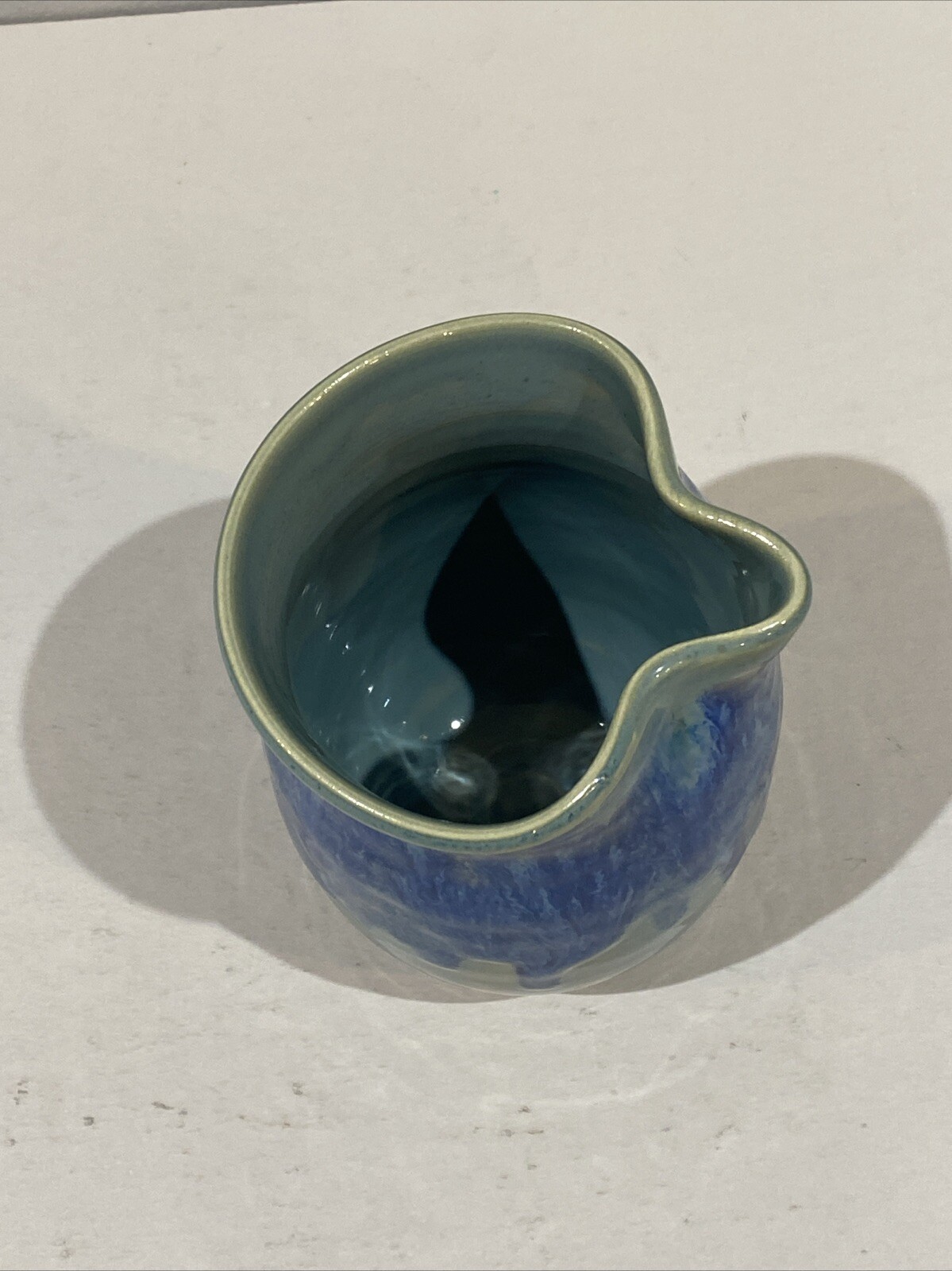 Ceramic Glazed Handmade Microwave Egg Cooker w/Whisk & Instructions