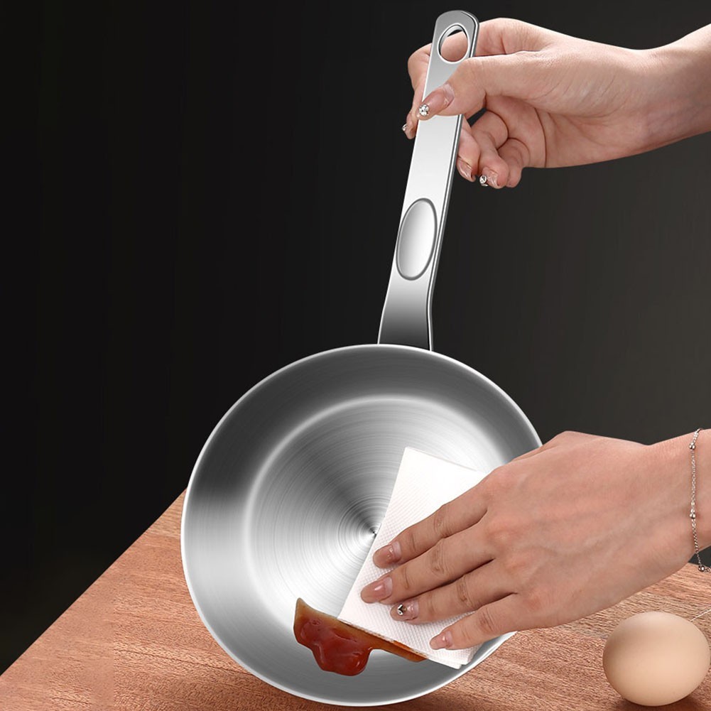 Compact Cooking Pan 316 Stainless Steel for Single Servings and Sauces
