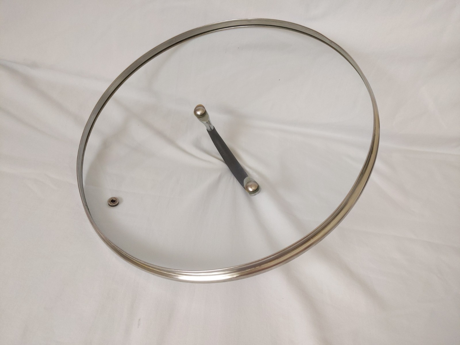Glass Pot Pan Saucepan Lid Replacement Round Rim: 11.5 in Large Cookware Glass
