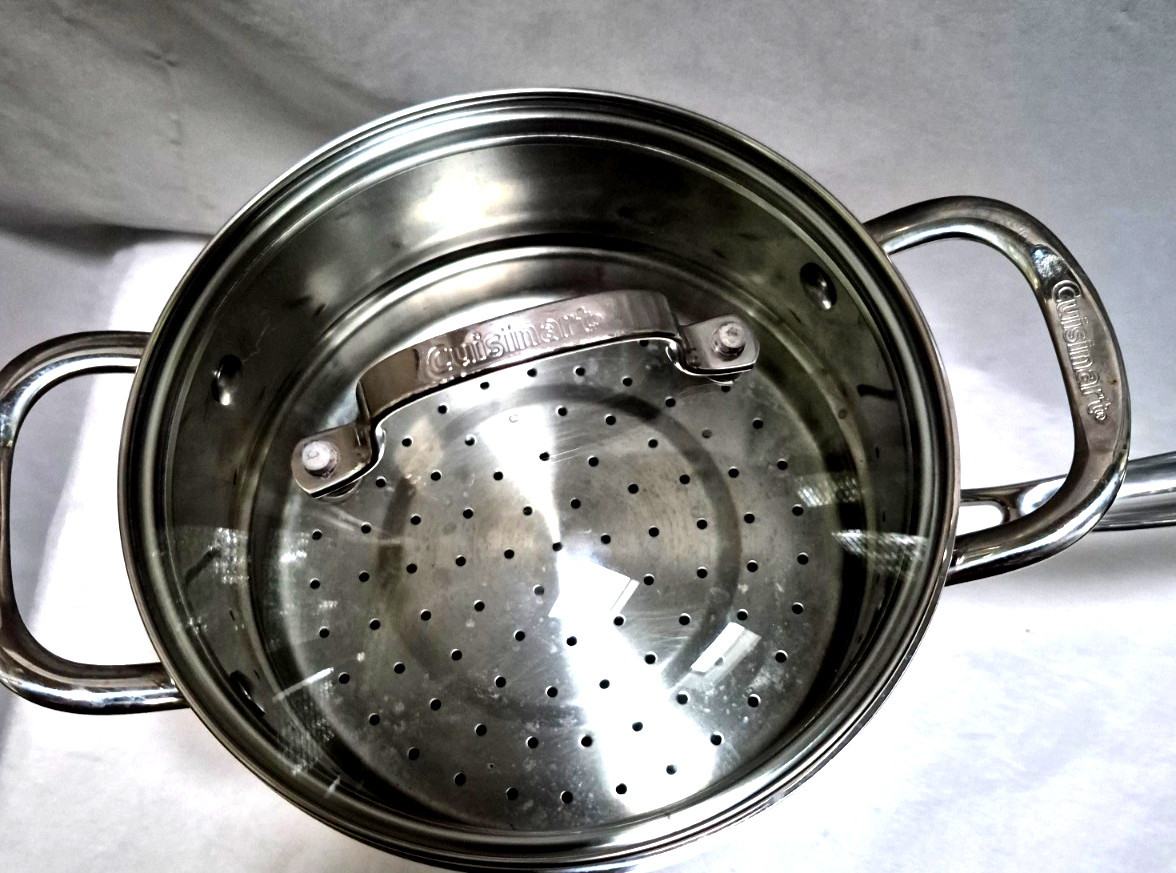 Cuisanart 2.5 Qt. Sauce Pan with Steamer Set – Stainless Steel Mirror Finish