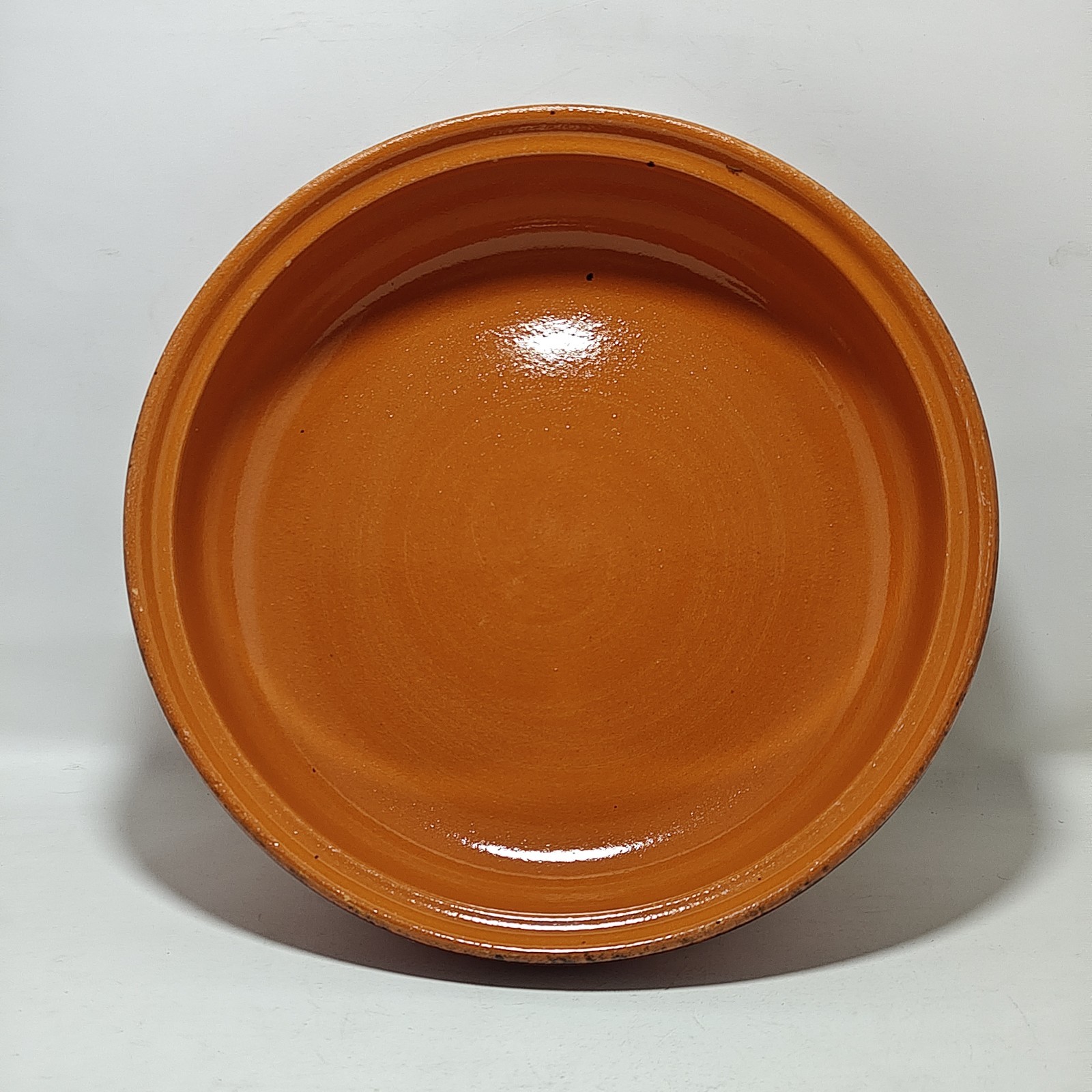De Silva Red Glazed Terracotta Clay Tajine Cooking Pot Made in Italy 10″