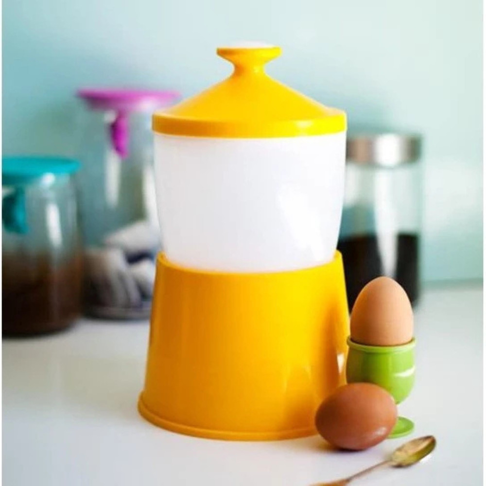 Half Boiled Egg Cooker Yellow Traditional Malaysian Design Made in Malaysia