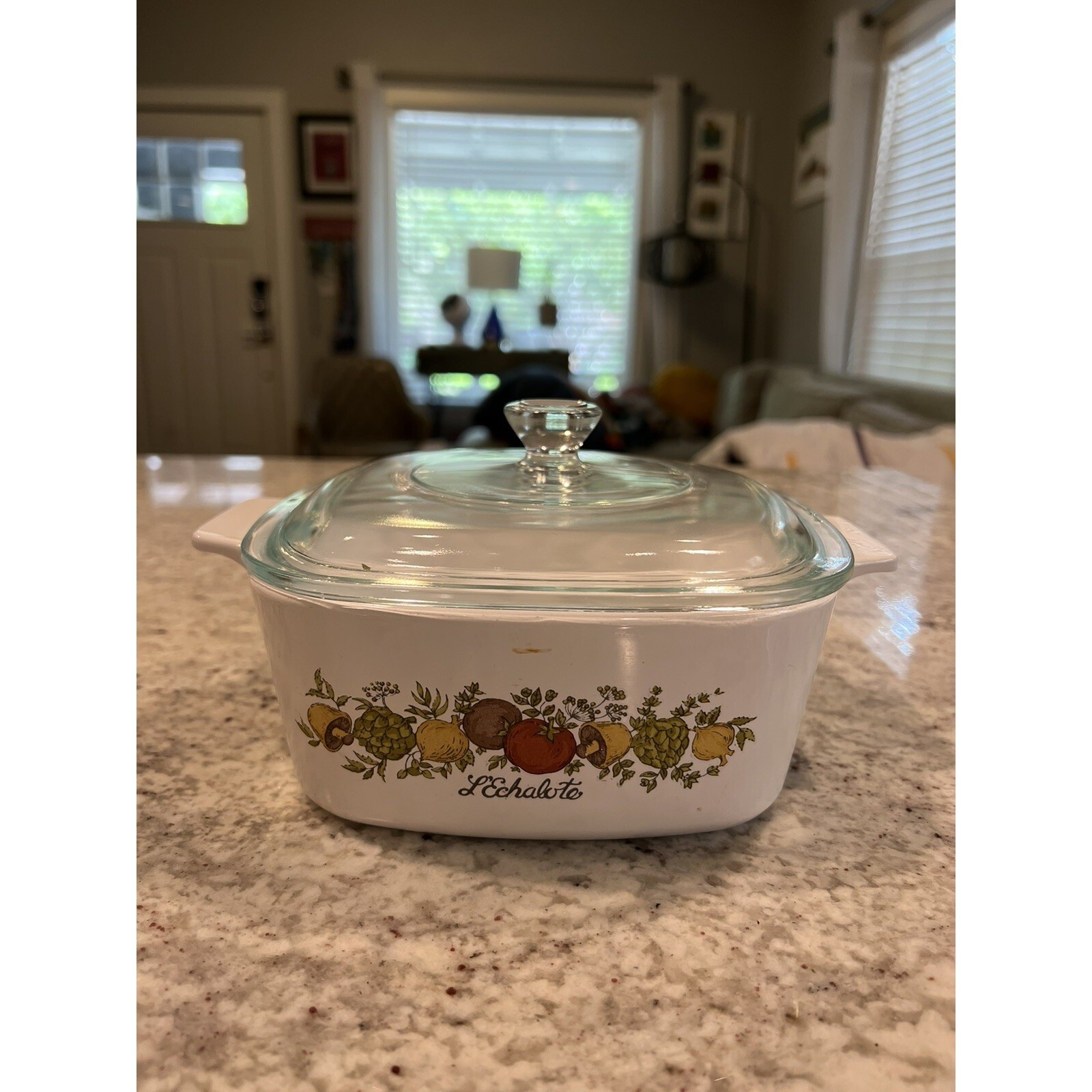 Vintage Corning Ware Spice of Life L’Echalote 1.5 Liter Casserole Dish A-1 1/2-B