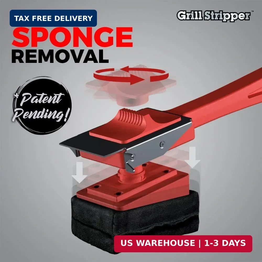 GRILL STRIPPER Bristle Free Grill Brush For Outdoor Grill – Steam Grill Brush Br