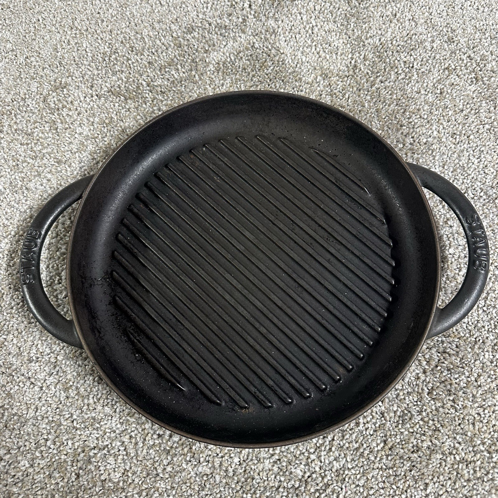 Staub Pure Grill Round Teal Grill & Frying Pan