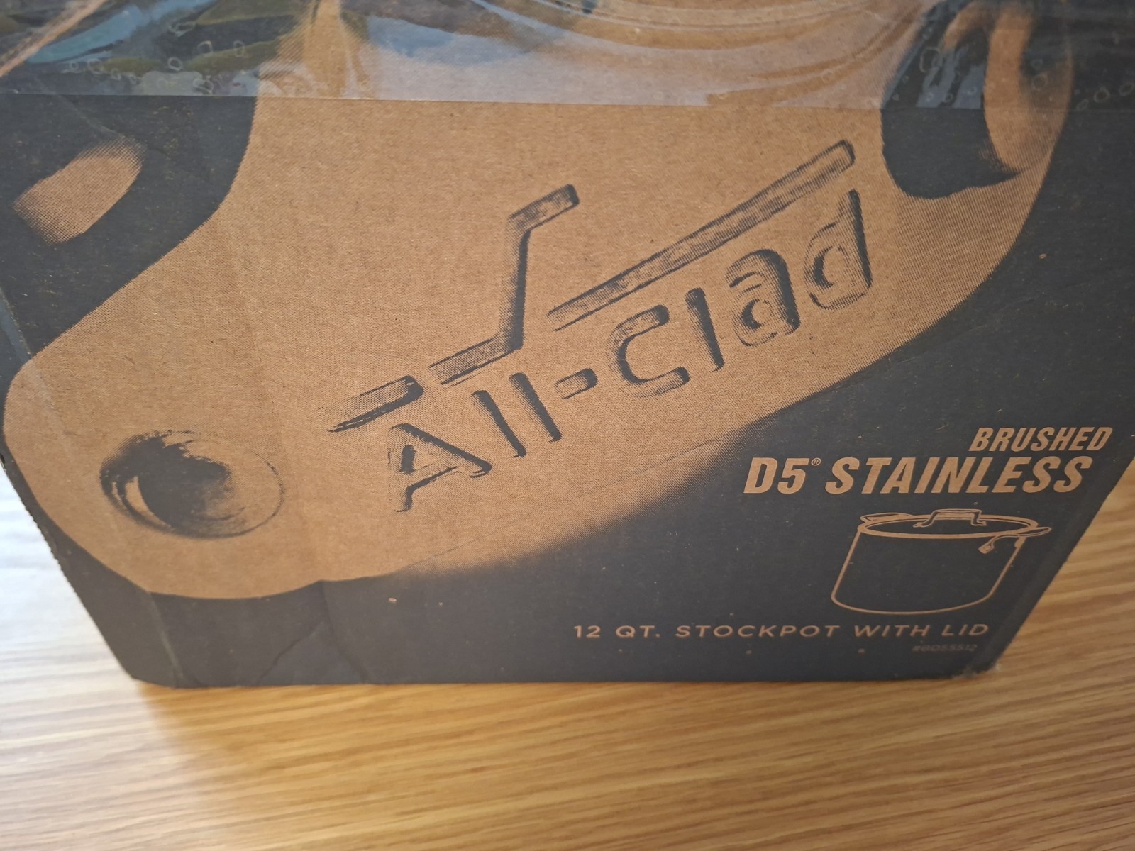 All Clad BD5 #5512 Brushed Stainless Steel 5Ply 12 QT stock Pot Retail $515!