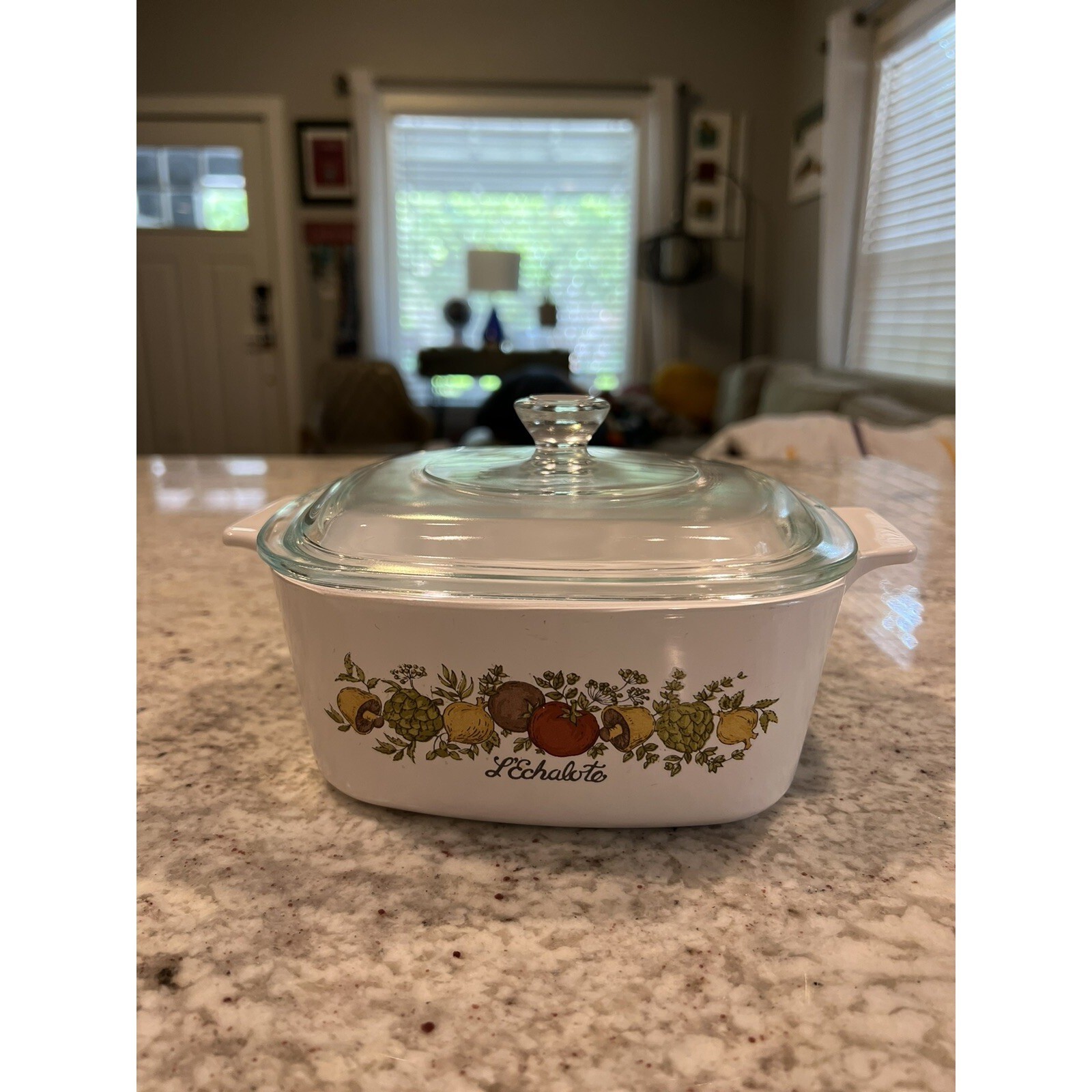 Vintage Corning Ware Spice of Life L’Echalote 1.5 Liter Casserole Dish A-1 1/2-B