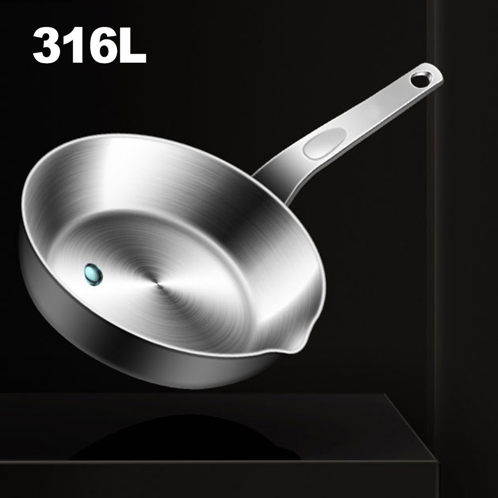 Compact Cooking Pan 316 Stainless Steel for Single Servings and Sauces
