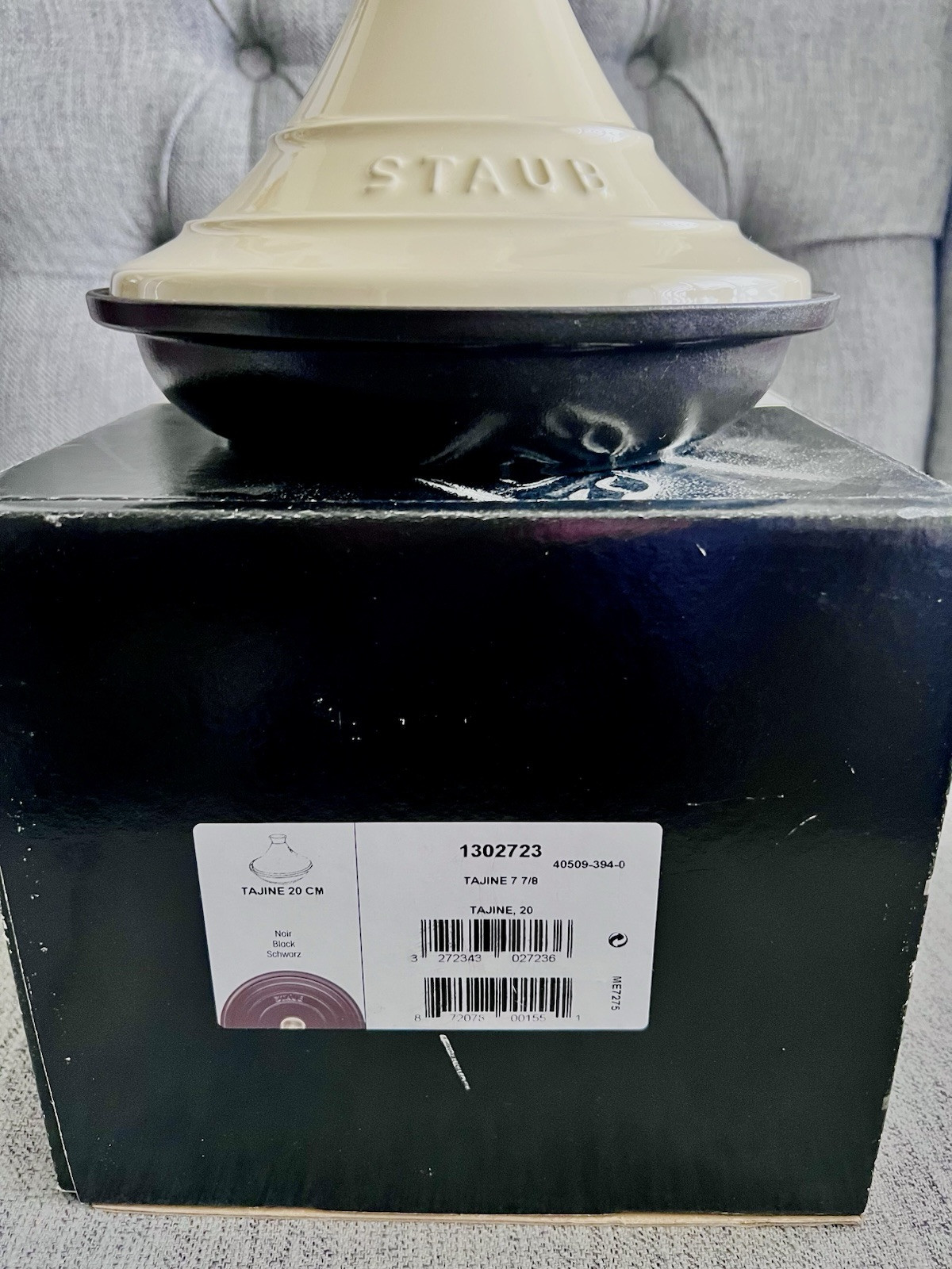 Staub Enameled Cast Iron Tagine With Ceramic Cover 0.6 Quarts 20cm