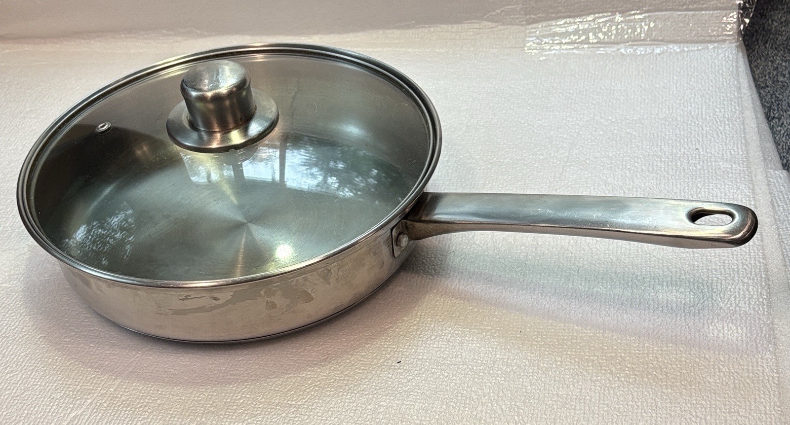 Fagor Spain Plaksteel Stainless 18/10 Saucepan Glass Lid 6 Egg Poacher