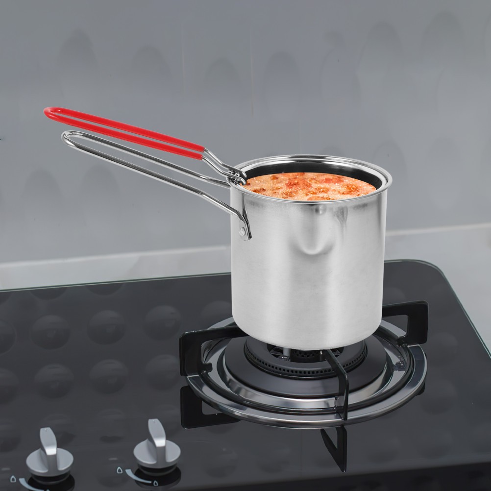Stainless Steel Deep Fryer Fryers Frying with Handle Compact