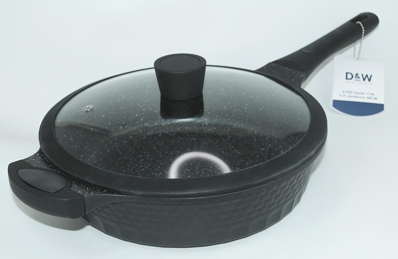 D&W ~ Deane & White – 11″ Nonstick Saute Fry Pan Skillet w/ Lid 3.9 Qt BRAND NEW