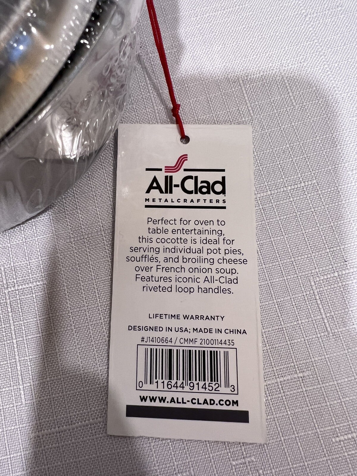 (4) All-Clad Stainless Steel Mini Cocotte 1/2 Qt Saucepan & Lid Single Serve NWT