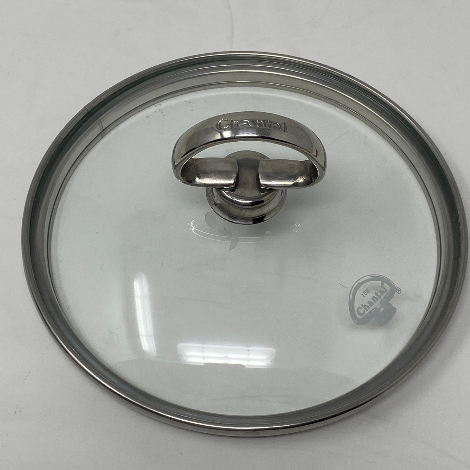 Chantal 15R 6″ Outer / 5.25″ Inner Replacement Pot Lid Glass Stainless Steel Rim