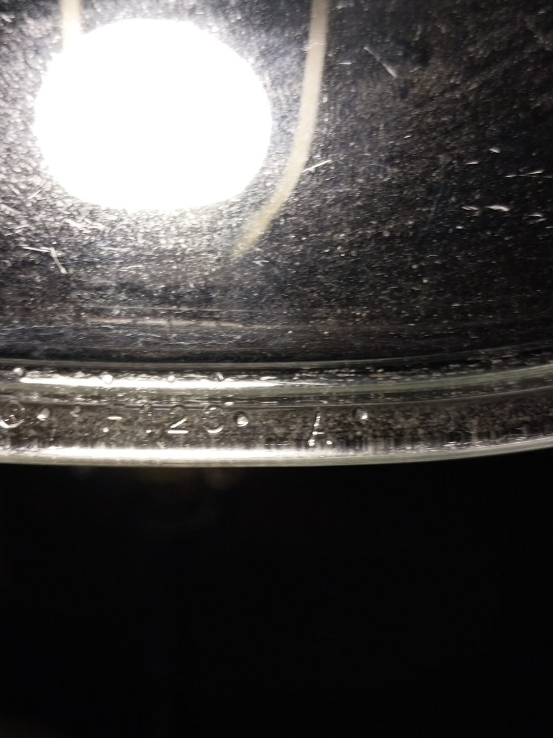 Vtg Clear Glass Replacement PYREX Oval Lid F12 C Casserole Dish