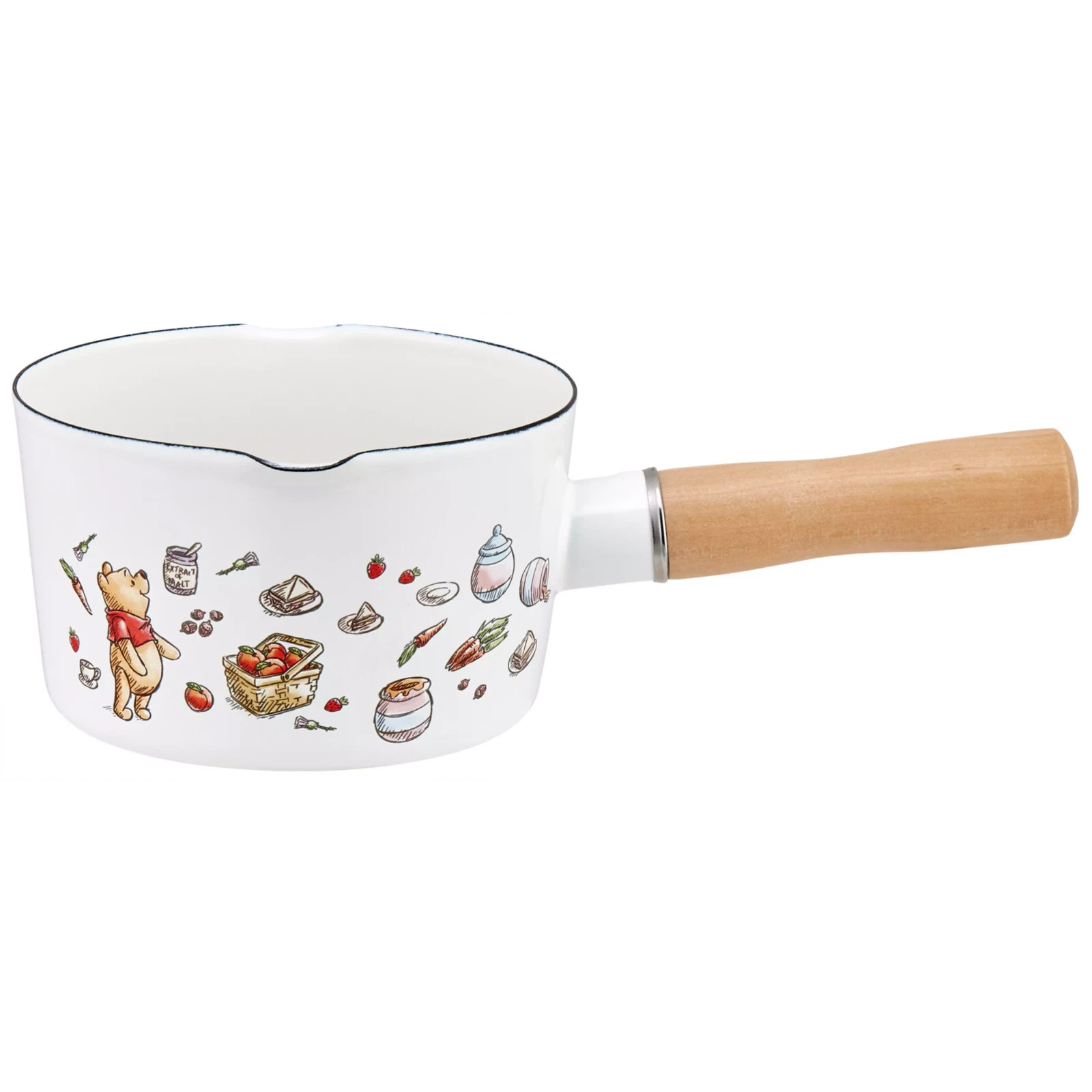 Skater Disney Winnie the Pooh Enamel-On-Steel Milk Pan 0.8 L 13cm – Ship from CA