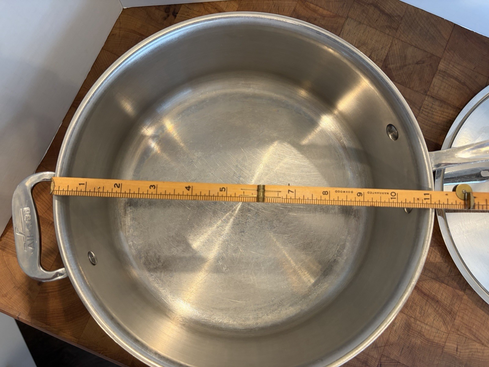 All-Clad Stainless Steel Deep Sauté/Frying Pan/Pot with Lid ~4″ x 11″