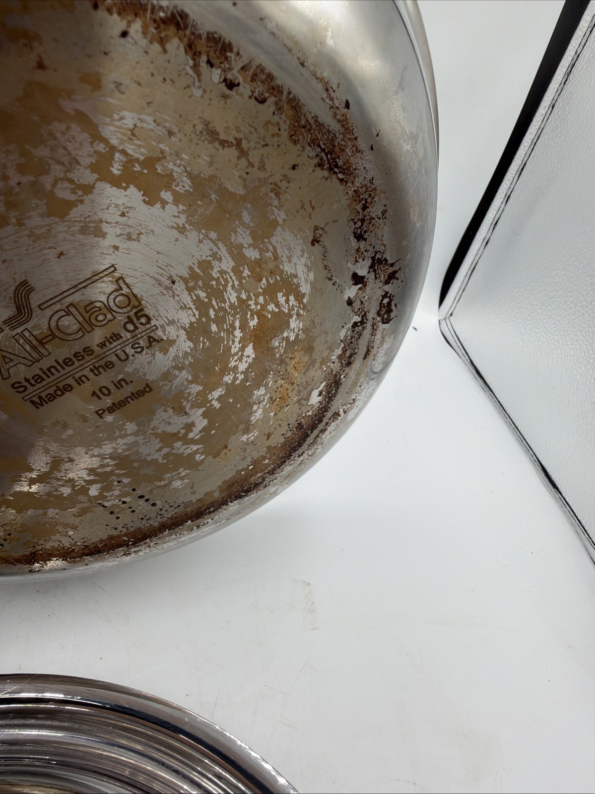 Rare All-Clad Stainless Steel 10” D5 Saute Pan Skillet with Poached Egg Insert